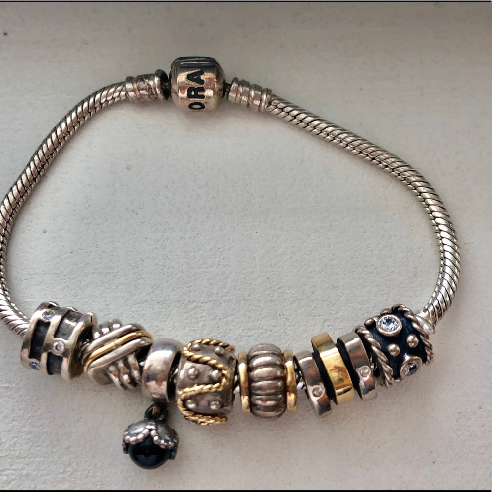 Pandora• Silver and Gold Bracelet